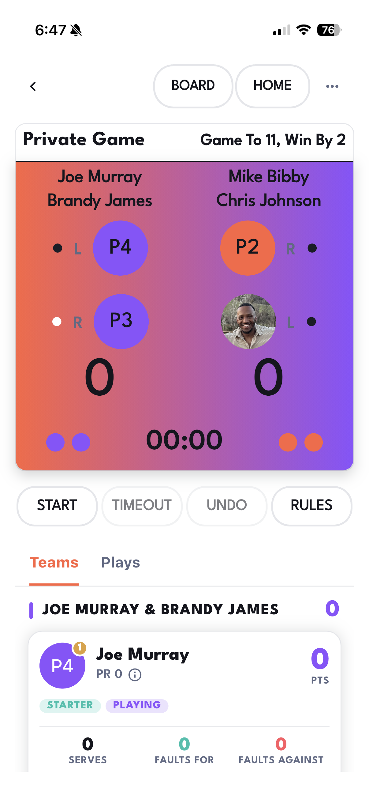 Scoring teams