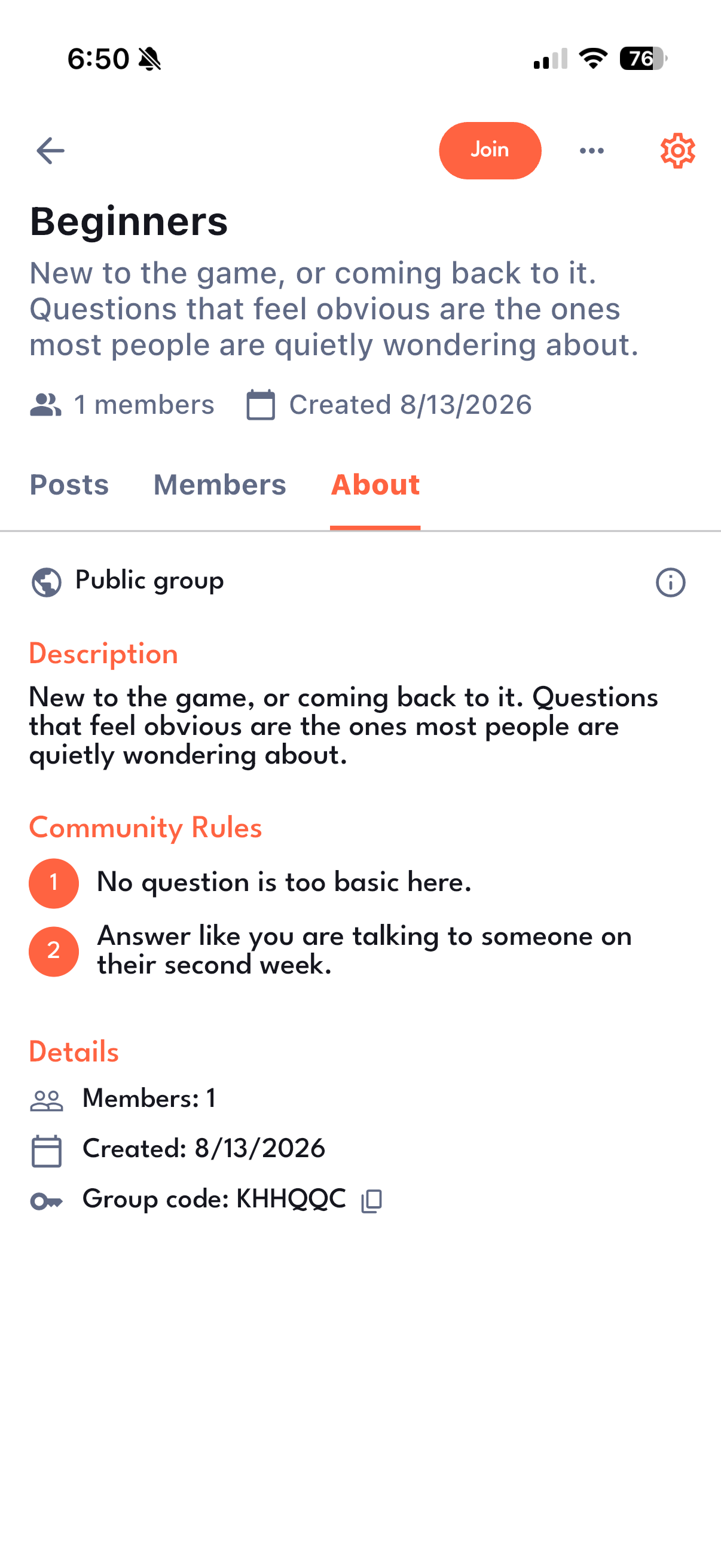 Group details