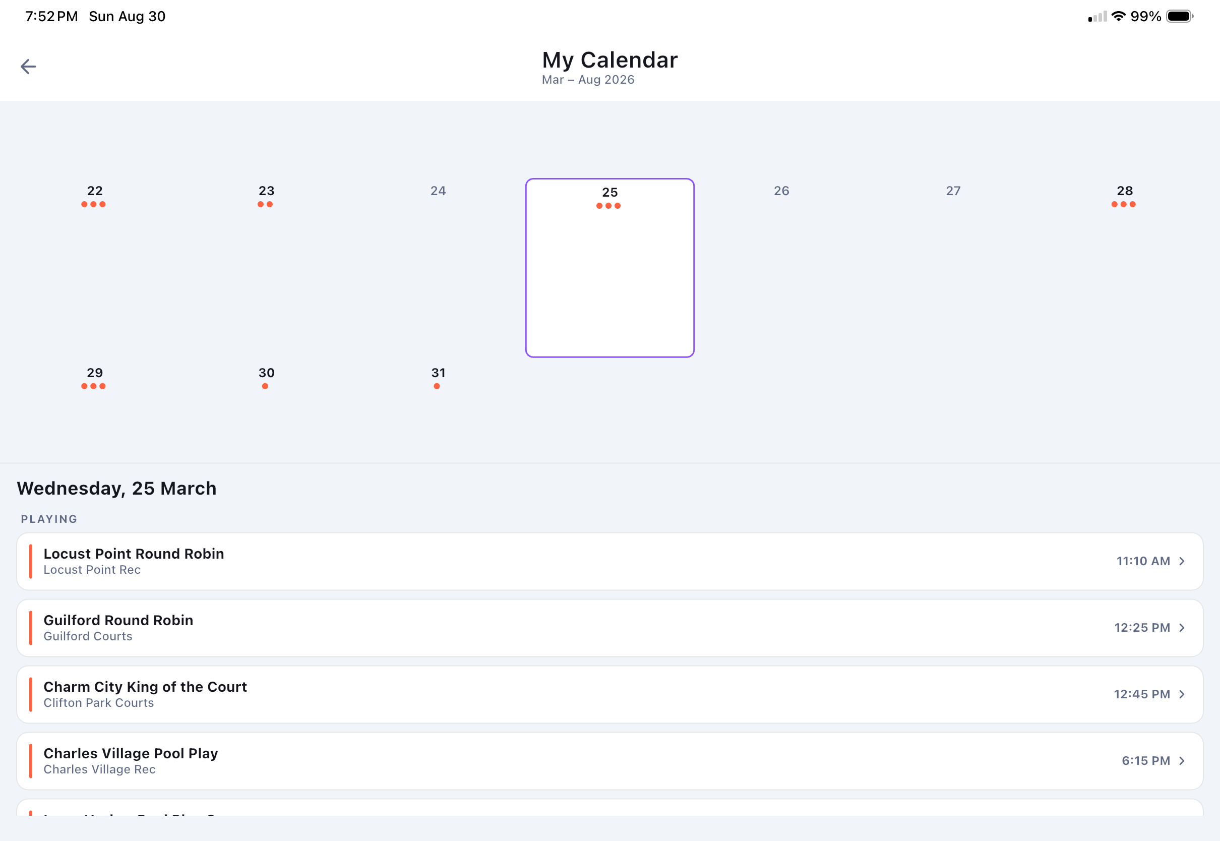 Calendar